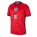 England Kobbie Mainoo #16 Bortatröja VM 2026 Kortärmad